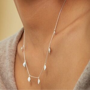 Jenny Bird Foli Necklace in High Polished Silver